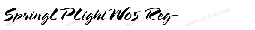 SpringLPLightW05 Reg字体转换
